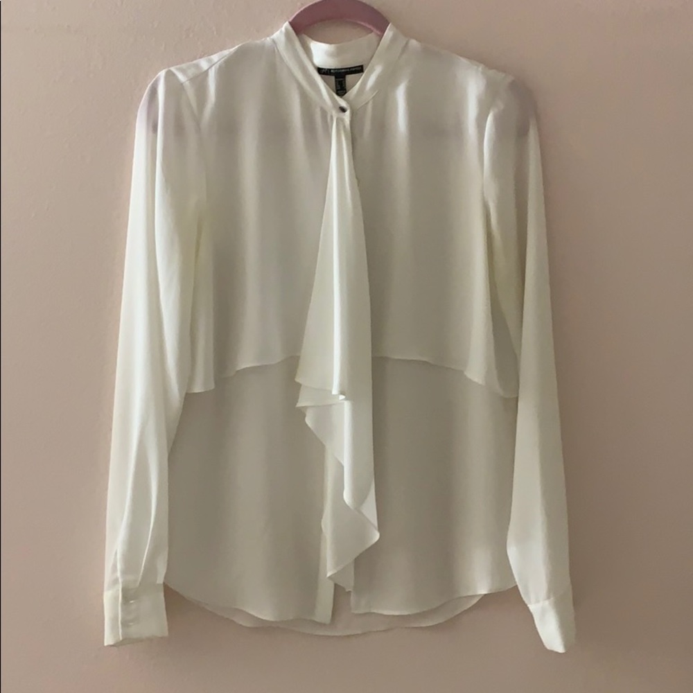 White flowy blouse